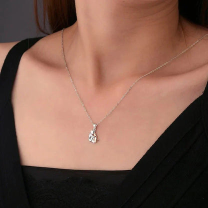 Collier Pendentif Câlin avec Boucles d'Oreilles Bonus – Offre Limitée
