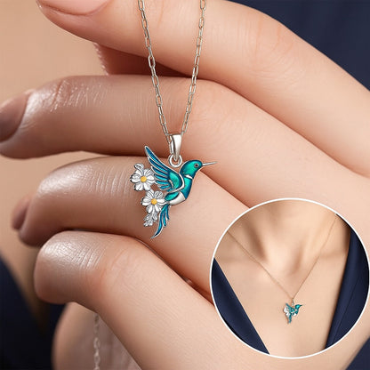 Magnifique collier colibri