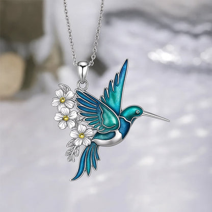 Magnifique collier colibri